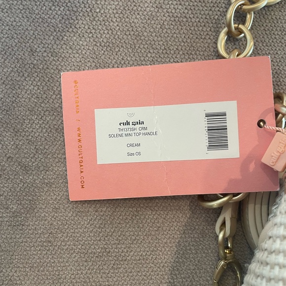 Cult Gaia Cream Mini Bag with Gold Chain - Picture 14 of 14